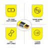 chenyang USB C to USB C Cable,USB4 Type C Male to Male 40Gbps 100W 8K Flat Slim FPC Data Cable for Laptop & Phone 13cm Yellow