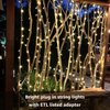Lighting EVER Curtain Lights, 306 LED Curtain String Lights Plug in, 10×10 ft Hanging Fairy Lights for Bedroom Wall Window, Twinkle Lights for Backdrop, NOT Connectable (18 Strings, 6.9" apart)