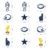 Football Party Streamers, 24Pcs, Helmets Stars Trophy Boys Birthday Party Favors, Hanging Swirls Party Decor Supplies