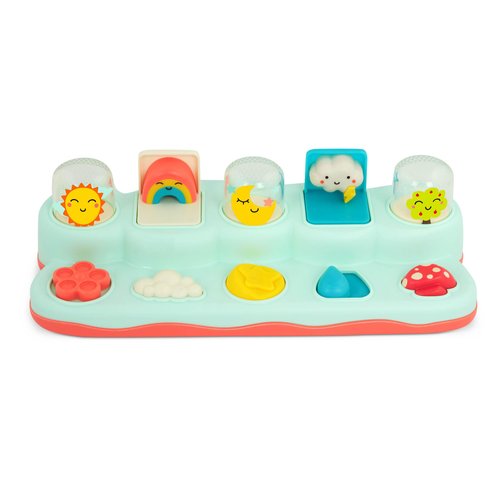 B. toys- Pop-Up Buddies- Cause and Effect Play – Learning Toys for Babies – Interactive Toy with Sun, Rainbow, Star – 18 Months +