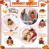 24Sheet Make-a-Turkey Stickers Thanksgiving Party Favors Supplies Stickers for Kids Turkey Games Crafts Stickers Autumn Fall Harvest Halloween Thanksgiving Decorations