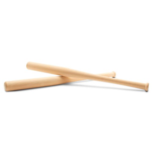 Wood Baseball bat 18 Inch Pack of 3 Unfinished Wood Baseball Bat, Small Bat, Party Decor, Bedroom, Crafts, by Woodpeckers