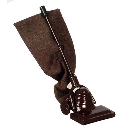 Dollhouse Miniature Vacuum Cleaner w/Attached Bag, Upright
