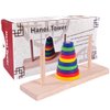 KINGOU Wooden Colorful Ten-Storey Tower of Hanoi Logic Puzzle Brain Teaser Intellectual Toy
