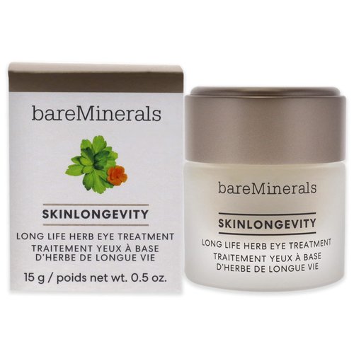 bareMinerals Skinlongevity Long Life Herb Eye Treatment with Niacinamide, Anti-Aging Eye Gel-Crea...