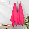 Belizzi Home Ultra Soft 6 Pack Cotton Towel Set, Contains 2 Bath Towels 28x55 inch, 2 Hand Towels 16x24 inch & 2 Wash Coths 12x12 inch, Ideal Everyday use, Compact & Lightweight - Hot Pink