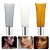 Body Glitter Gel Set Holographic Glitter Festival Makeup for Face Hair Rave Accessories Body Shimmer Glitter Liquid Lotion(Sliver+Gold+White)