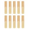 10PCs Tenor Saxophone Reeds Tenor Sax Accessories With Plastic Protective Cover Woodwind Musical Instrument Accessories for Beginners Educators Students