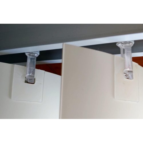 50pcs Vertical Blind Repair Tabs，Vertical Blinds Replacement slats Vane Saver Clear Venetian Stick for Window levolor Blinds Parts fix kit（25 Set）