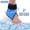 Comfpack Heel Ice Pack Wrap Plantar Fasciitis Relief, Ankle Foot Ice Pack Wrap for Swelling, Reusable Gel Cold Pack for Foot Pain Relief, Achilles Tendonitis, Ankle Sprain, Heel Pain, Foot Surgery