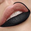 By The Clique Premium Long Lasting Black Matte Lip Liner and Face Pencil | Noche Bella | Goth Liner and Full Lip Coverage | Halloween | Mime