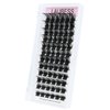 Cluster Lashes 72pcs Individual Lashes Mixed Tray Volume Eyelash Clusters DIY Lash Extension Fluffy Cluster Eyelash Extensions Kit Soft Lash Clusters (01-0.07C, 9-16mm)
