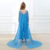 AHLPO Elsa Dress Princess Dress Up for Girls Halloween Cosplay Elsa Costume Snow Queen Fancy Dress Up Birthday Outfit