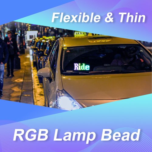 GOTUS LED Light Signs for Car,Programmable Flexible LED Sign,Bluetooth APP Control,Custom Text, Patterns, Animations