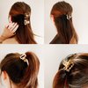 Jiamusi 4PCS Acetate Hair Clip, Nonslip Claw Hair Clips for Women Girls, Tiny Hair Claw Clips for Thin, Medium Thick Hair