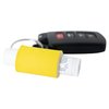 4 Yellow Clip-On Neoprene Sleeve Lip Balm Holster Lipstick Holder Mini Lighter Case Key Chains