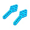 FPVDrone CNC Metal RC Car Shock Absorber Mount Adjust Height Angle Stand for Axial SCX10 90046 D90 D110 RC Crawler Car (Blue)