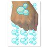 Soap Bubbles Temporary Tattoo Water Resistant Fake Body Art Set Collection - 54 1" Tattoos (1 Sheet)
