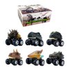 DINOBROS Dinosaur Toy Pull Back Cars 6 Pack Dinosaur Boy Toys Age 3,4,5,6,7 Dino T-Rex Games