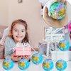 Lohoee 8Pcs Globe Squeeze Balls Mini Globe Stress Ball World Earth Stress Balls Foam Stress Balls for School,Office,Rewards, Party Favors or Gifts(2.5 Inch)
