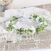FIDDY898 Green Leaf Flower Crown Eucalyptus Crown Wedding Bridal Maternity Photo Props Headpiece J01