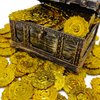 Pirate Gold Coins Plastic Set of 100, Pirate Treasure Hunt Coins Toys Party Favors Fake Gold Coins Toys Pirate Party Supplies Pirate Adventure Themed Party Favors