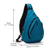 TurnWay Water-Proof Sling Backpack/Crossbody Bag/Shoulder Bag for Travel, Hiking, Cycling, Camping for Women & Men (Blue)