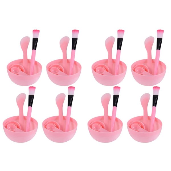 FRCOLOR 8 Sets Facial Mud Brush Mask Measuring Spoon Cream Mask Spoon Cosmetic Mask Spatula Mask Mixing Spoon Bowl Stick Brush Mask Scoop Mask Mixing Tool Make up Kit Facial Mask Toolkit