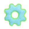 DURA FORCE - Durable Woven Fiber - Medium Gear Ring Blue - Squeakers - Multiple Layers. Made Durable, Strong & Tough. Interactive Play Dog Toy (Tug, Toss & Fetch). Machine Washable & Floats (Medium)