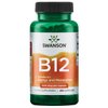 Swanson Vitamin B12 (Cyanocobalamin) - 500mcg Each, 250 Capsules - Energy, Nervous System, and Overall Wellness Support