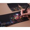 Magic Scratch Art Paper, Mini Envelope Postcard, Rainbow Night View Scratchboard for Adults and Kids, Art & Crafts Set: 8 Sheets Scratch Cards & 6 Tools Drawing Pen, Clean Brush (Gorgeous Fireworks)