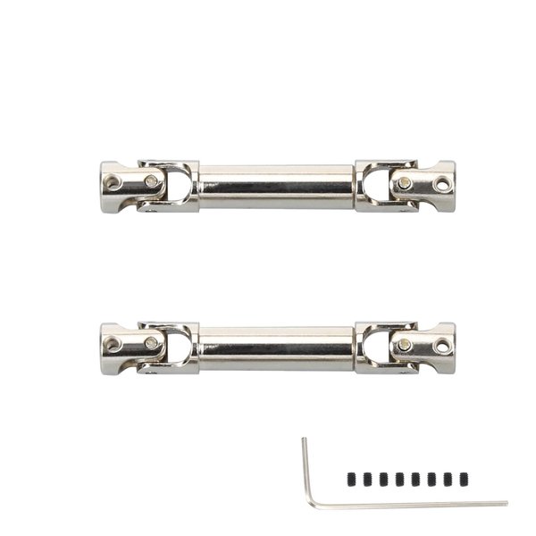 RCAWD Center Drive Shaft U-joint spline for FMS EAZYRC ROC Hobby FCX24 1/24 Crawlers Upgrades, length adjustable Axle Parts for #C3025