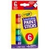 Washable Paint Sticks, No Water Required, Paint Set for Kids, Art Supplies, 6 Count