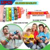 Winrayk Video Game Party Favors Gamer Birthday Supplies for Kids, Non Woven Bag Silicone Bracelet Stamper Glow Sticker Keychain 12 Sets Game on Pinata Filler Goody Bag Stuffer Boys Gaming Party Favors