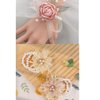 6PCS Pearl Wrist Corsage Bands Bride Elastic Pearl Wristband Corsage DIY Stretch Pearl Wedding Wrist Handmade Corsage Accessories for Wedding Party Bride Bridesmaid Christmas Thanksgiving