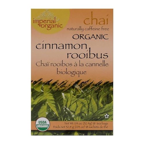 Uncle Lees Tea Imperial Organic Chai Cinnamon Rooibus Caffeine Free 18 Tea Bags