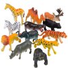 ArtCreativity Safari Animal Figurines Set for Kids - Pack of 12 - Assorted 2.5 Inch Small Animal Figures - Sturdy Plastic Toys - Fun Zoo Theme Birthday Party Favor- Great Gift Idea for Boys & Girls
