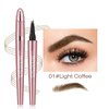 Generic Eyebrow Pencil,3D Microblading Eyebrow Tattoo Pencil 4 Fork Tip,Eye Makeup Long-Lasting Waterproof & Smudge-proof Natural Eyebrow Hair Eyebrow Pencil (3#light brown)