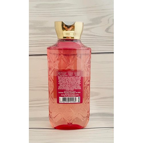 Bath and Body Works Champagne Toast Shower Gel 10 Ounce Full Size Body Wash Decorative Diamond Plate Bottle
