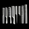 White salon professional barber carbon comb heat-resistant anti-static hair comb set of 8 hairdressers preferred…