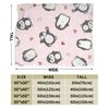 Penguin Blanket Penguin Fleece Throw Blanket Super Soft Warm Cozy Fuzzy Plush Cute Penguin Blanket Gifts for Girls Boys Kids Room Decor 40"X50"