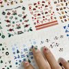 30 Sheets Christmas Nail Stickers for Nail Art Snowflake Snowman Nail Stickers Santa Elk Tree Xmas Nail Design Stickers 3D Self-Adhesive Nail Decals Winter Holiday Nail Art Decorations Accessories