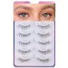 Short Lashes light wispy lashes Eyelashes Lashes Wispy False Eyelashes Natural Eyelashes Mink Lashes, Frihappy Lashes 5 Pairs Frihappy#17