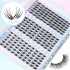 Lash Clusters Wispy Eyelash Clusters Natural C Curl Cluster Lashes zanlufly Wispy Individual Lashes 180Pcs Eyelash Extension 10 12 14MM DIY Lash Extension