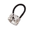 4PCS Fashion Zinc Alloy Ponytail Cuff Elastic Hair Tie Ponytail Holder Punk Gothic Hair Cuff Hair Rope Hair Clips Hair Band for Women