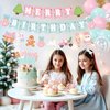 Christmas Birthday Party Decorations, Christmas Gingerbread Man Merry Birthday Party Banner Cake Topper Latex Balloons for Winter Holiday Xmas Theme Boys Girls Birthday Party Supplies