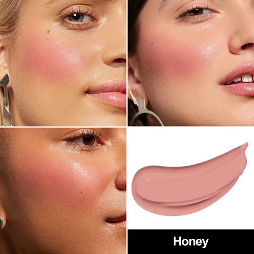 FV Liquid Blush, Long Lasting & Blendable Liquid Blush for Cheeks, High Pigmented, Lightweight Cream Blush Makeup, Buildable Face Blushes for Healthy Natural Finish (Honey)