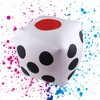 13" Jumbo Inflatable Dice, 2pack Outdoor Fun Giant Inflatable Dice Set and 12mm 10pcs Dice for Indoor and Outdoor Broad Game, Ludo and Pool Party
