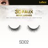 Laflare Silk Lashes 3D FAUX MINK Eyelashes, Light, Reusable, Handmade, Natural Looking, Professional Easy to Apply Eyelashes in a Knitted Style1-3 PACKS BUNDLE SPECIAL (3, SD02)