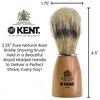 Kent VS80 Natural Badger Bristle Shaving Brush Shaving Kit for Men for Safety Razor, Shaving Razors for Men. Perfect Lather Shaving Brush for Shave Cream, Shaving Soap. Kent Luxury Shaving Since 1777